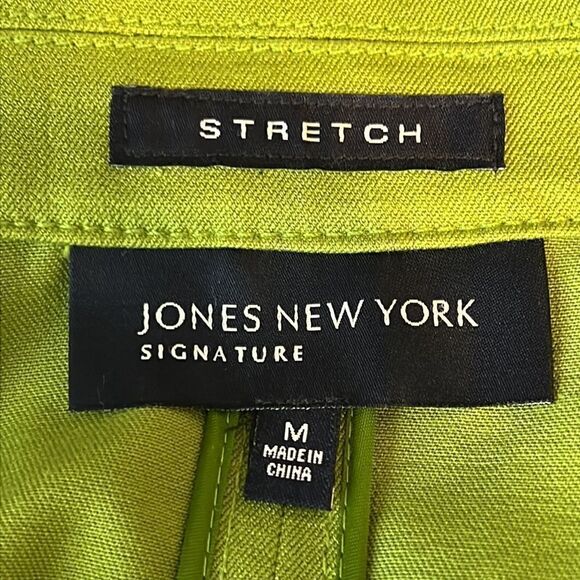 Jones New York Green Zip Up Jacket Size M - Picture 9 of 12